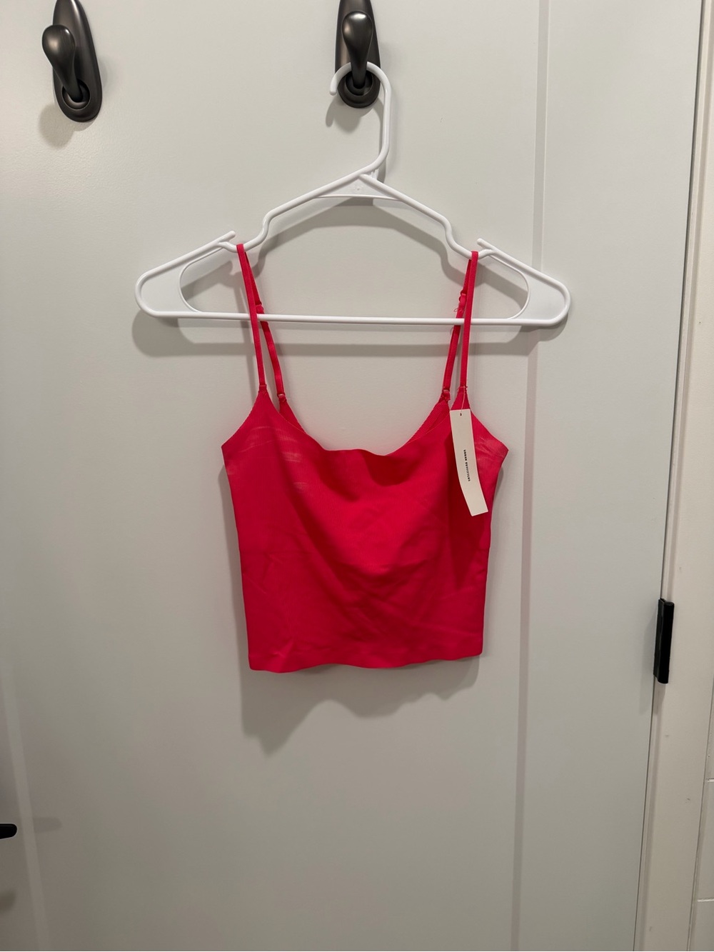 Women’s Pink Spaghetti Strap Crop Top